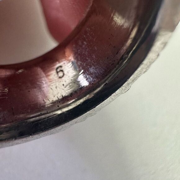 Christian‎ Dior Vintage Trotter Ring Size 6 Red - Picture 4 of 6